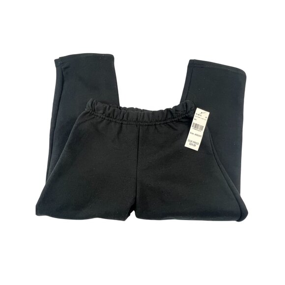 Gildan Heavy Blend Youth Sweatpants Small Black Fleece Elastic Waist - Picture 5 of 5